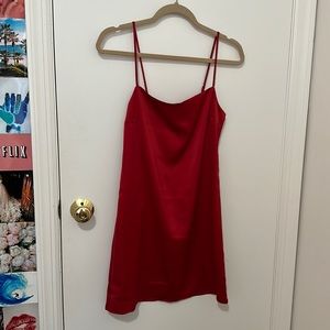 Garage red slip dress!